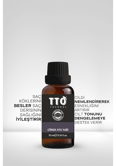 Tto Thermal Çörek Otu Yağı 10 Ml – Antioksidan & Cilt Bakım Yağı