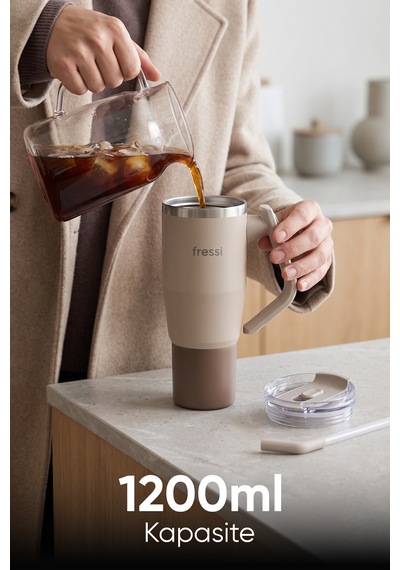 Montela Termos Paslanmaz Çelik 1200 Ml Fr-t1210 Bej