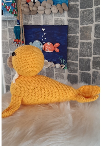 Amigurumi Oyuncak- Oyuncak Fok Sarı