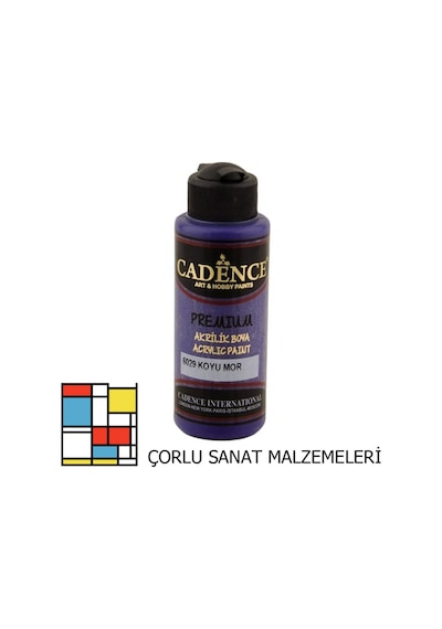 Premıum Akrilik Boya 6029 Koyu Mor 120ml Karışık, Çok Renkli