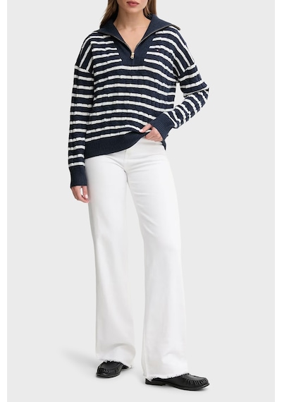 Tommy Hilfiger Bayan Kazak Ww0ww46425 0y7 Lacivert-beyaz Lacivert-beyaz