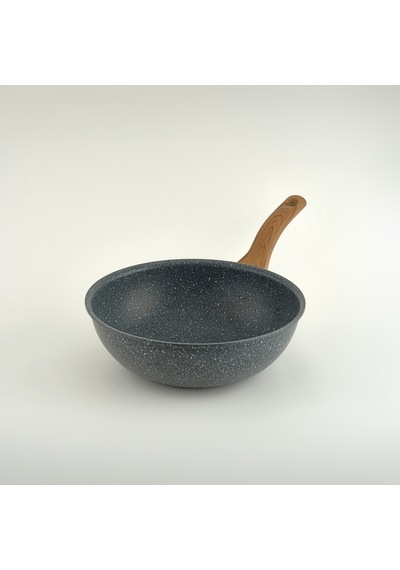 Leydi Marble Natura Granit Wok Tava 28 CM
