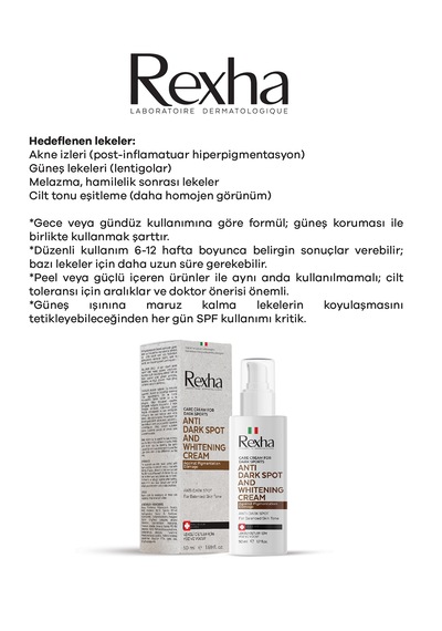 Antı Dark Spot And Whıtenıng Cream Leke Ve Beyazlatıcı Krem