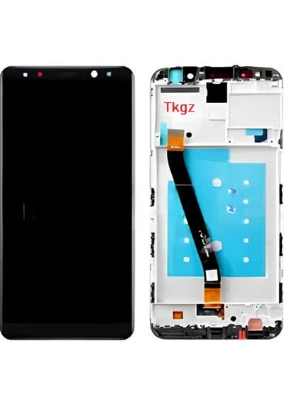 Tkgz -  Mate 10 Lite Lcd Ekran Dokunmatik -a- Kalite Çıtalı Siyah Çok Renkli