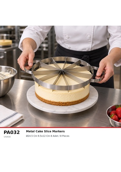Fida Paslanmaz Metal Pasta Kesici - 8 Inox