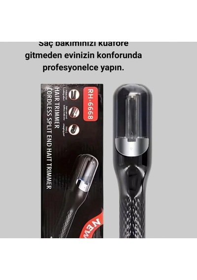 Rh-6668 Şarjlı Kablosuz Saç Kesme Makinesi Taşınabilir Erkek Bakım Cihazı