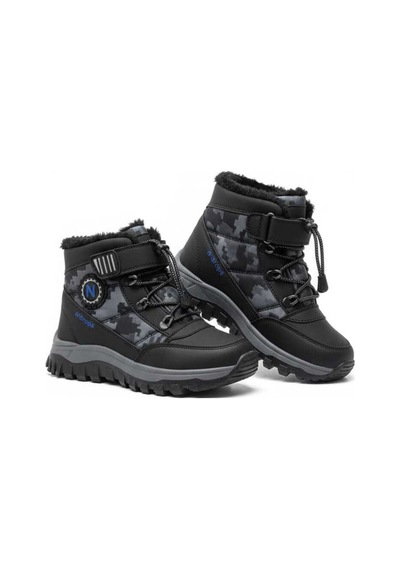 Ndrops Yseyl015 Outdoor Çocuk Bot Siyah - Lacivert Gri - Siyah