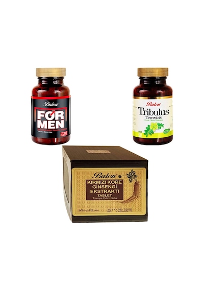 Balen Formen(Erkek)+Kırmızı Kore Ginseng Tahta Kutu+Tribulus