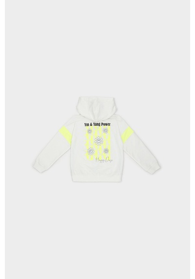 Kız Çocuk Baskı Detaylı Kapüşonlu Ekru Sweatshirt 16246184 Kız Çocuk Baskı Detaylı Kapüşonlu Ekru Sweatshirt 16246184