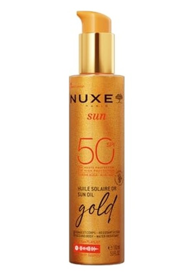 Sun Gold Altın Işıltılı Yüz Ve Vücut Yağı Spf50 150 Ml