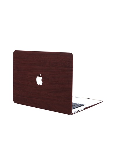 Apple Uyumlu MacBook Air Kılıf 13 İnç Wood01 Eski Usb'li Model 2010-2017 A1369 A1466 İle Kahverengi