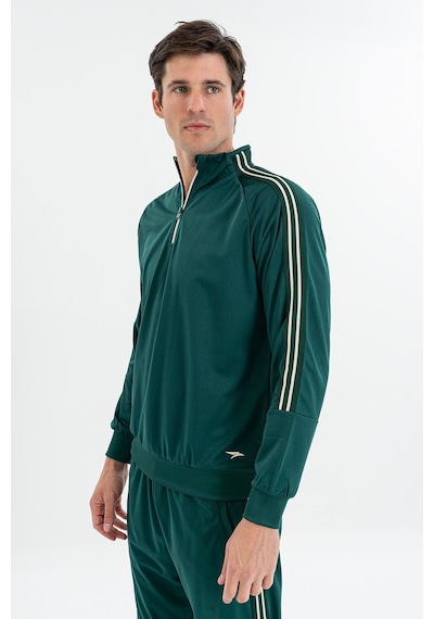Maraton Comfort Erkek Dik Yaka Yeşil Sweatshirt Yeşil