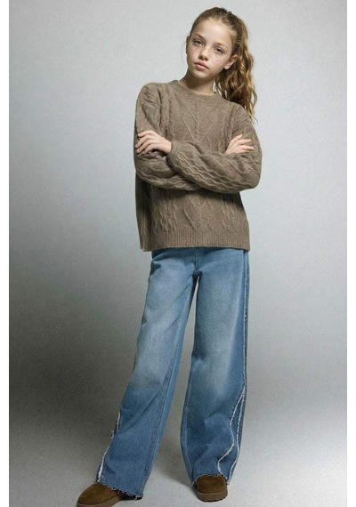 Defacto Kız Çocuk Wide Leg Jean Pantolon G3646a825cwnm28 Mavi-nm28