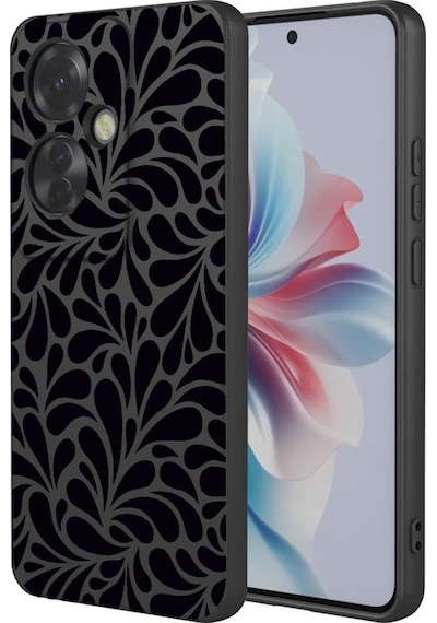 Oppo A5 İle Uyumlu Premier Kalite Özel Üretim Baskılı Silikon Telefon Kılıfı Bc 2 Siyah