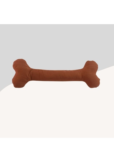 Köpekler İçin Yumuşak Kemik Şekilli Oyuncak 25cm Kahverengi