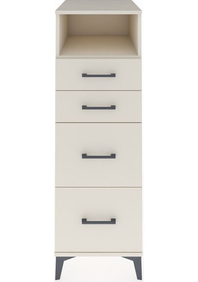 Kronos Dolap Tek Raflı 4 Çekmeceli 44x59x134 Aytaşı-aytaşı Aytaşı