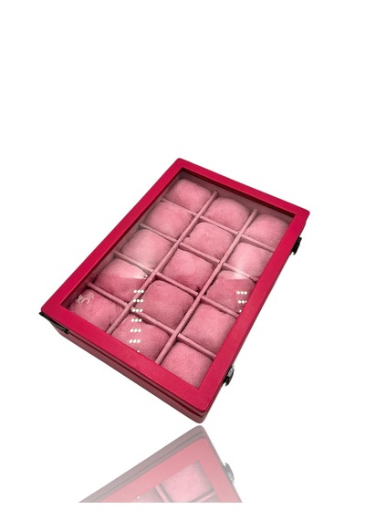 Diji 15'li Saat Kutusu Saat Çantası Pembe İçi Pembe Anneler Günü