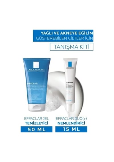 La Roche Posay Effaclar Temizleme Jeli 2 x 50 ML + Effaclar Duo Bakım Kremi 2 x 15 ML