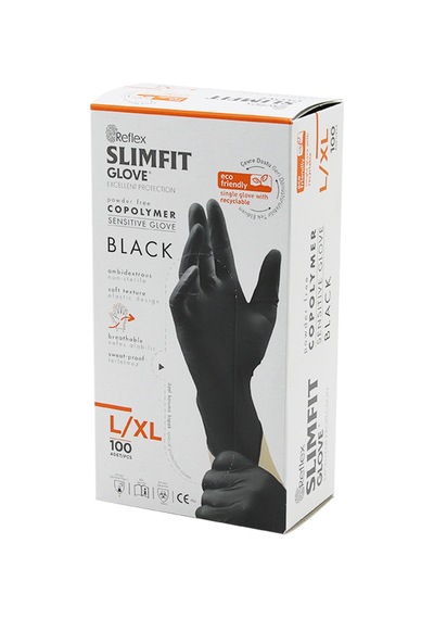 Siyah Pudrasız Xl Muayene Eldiven Nitril Belirtilmemiş