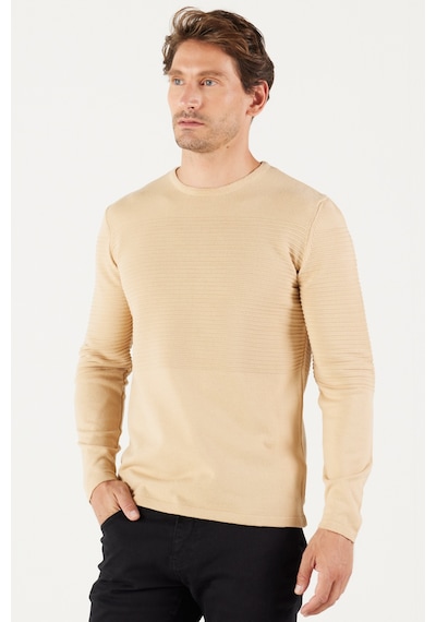AC&Co / Altınyıldız Classics Erkek Bej Anti-Pilling Özellikli Tüylenme Yapmayan Standart Fit Bisiklet Yaka Çizgi Dokulu Triko 4A4921100065KBJ3XL Bej AC&Co / Altınyıldız Classics Erkek Bej Anti-Pilling Özellikli Tüylenme Yapmayan Standart Fit Bisiklet Yaka Çizgi Dokulu Triko 4A4921100065KBJ3XL Bej