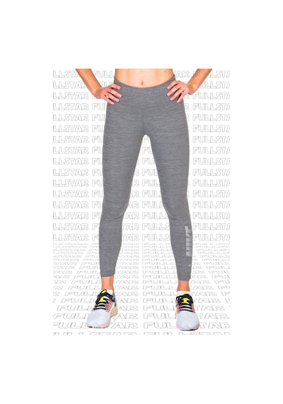 Nike One Diamond Shine 7/8 Leggins 2 Cepli Yapay Elmaslı Toparlayıcı Tayt Gri Gri