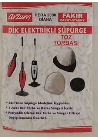 Fakir Darky 1600 Dik Elektrikli Süpürge Toz Torbası ( 5 Adet)