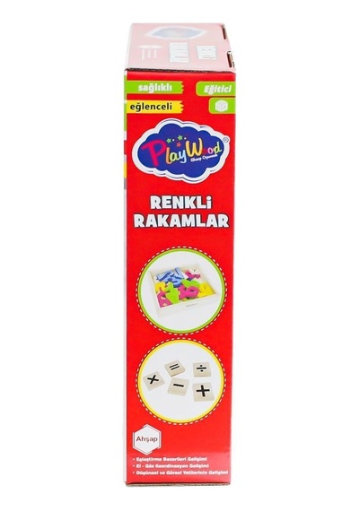 Ony-401 Ahşap Renkli Rakamlar 26 Parça
