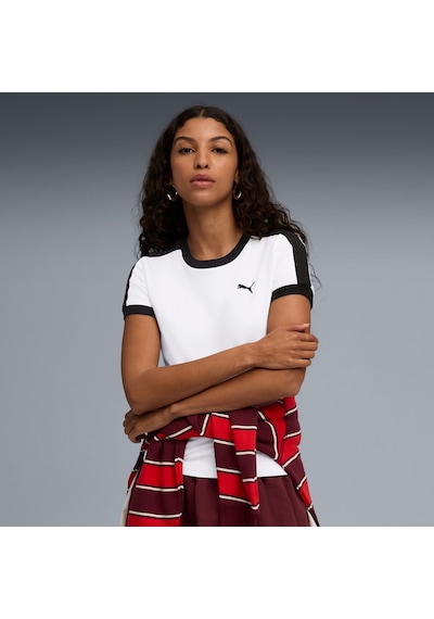 Puma T7 Kadın Beyaz Tişört 632129-02 Beyaz