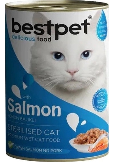 Bestpet Somonlu Kısırlaştırılmış Yetişkin Kedi Konservesi 400 Gr