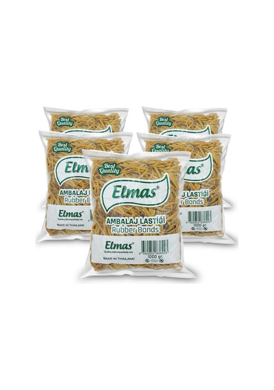 180 X 5 Mm Elmas Ambalaj Lastiği 5 Paket X 1000 Gram