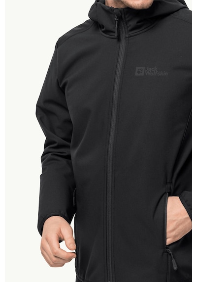 Jack Wolfskin Bornberg Hoody Erkek Softshell Mont 1307471-6000-sıyah Siyah