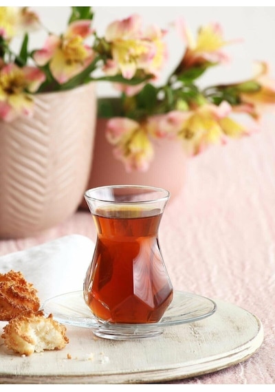 Lav FMA05252 Alya Çay Bardağı Takımı 24 Parça Şeffaf
