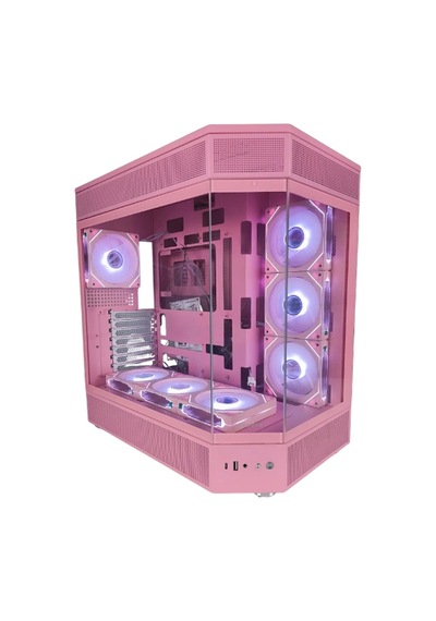 Tank Pembe 7x12cm Kumandalı Rgb Fanlı Kasa