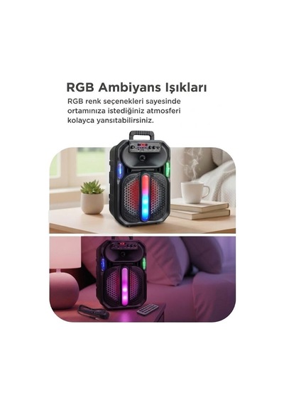 Özel Üretim Taşınabilir Parti Aktivite Bluetooth Hoparlör D26 Siyah
