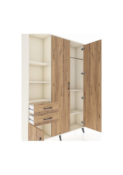 Arges Dolap 5 Raflı 2 Çekmeceli Tek Askılı 132x30x195 Aytaşı-çam/çam Atlas Çam/atlas Çam Arges Dolap 5 Raflı 2 Çekmeceli Tek Askılı 132x30x195 Aytaşı-çam/çam Atlas Çam/atlas Çam