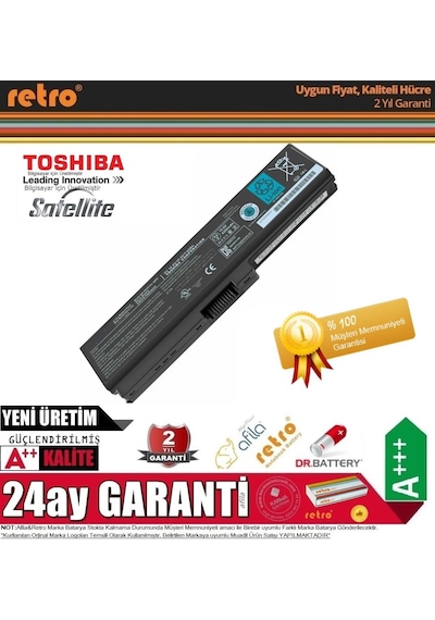 Toshiba Uyumlu Satellite U500/00N U400-108 Notebook Bataryası. Pili Ret