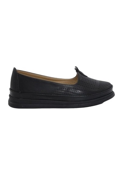 Mergenshoes Esa 030 Siyah Füme Rahat Taban Kadın Günlük Ayakkabı Siyah