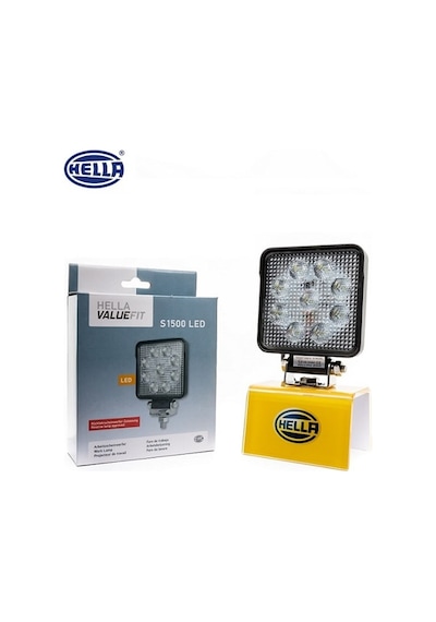 Hella 10V-30V Çalışma Lambası 9 x 3W Power Ledli Kare 106x106 N11.1408
