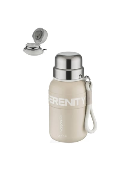 Vagonlife Çelik Termos Matara 600 Ml - Bej Standart Krem