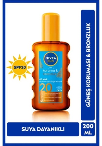 Sun Spf 20 Bronzlaştırıcı Güneş Yağı - Spf20