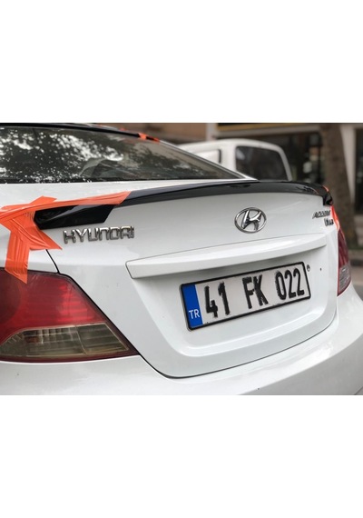 Hyundai Accent Blue Spoiler Piano Black Boyalı Bagaj Üstü Spoyler