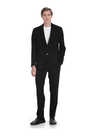 Hatemoğlu Siyah Slim Fit Mono Yaka Casual Takım Elbise 36294 Siyah