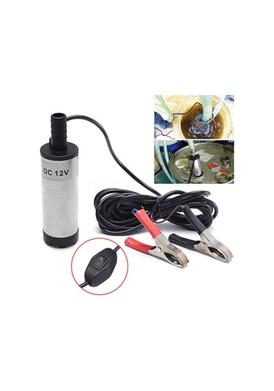 12 Volt Sıvı Transfer Pompası Dalgıç Pompa Mazot - Su - Süt - Sıv