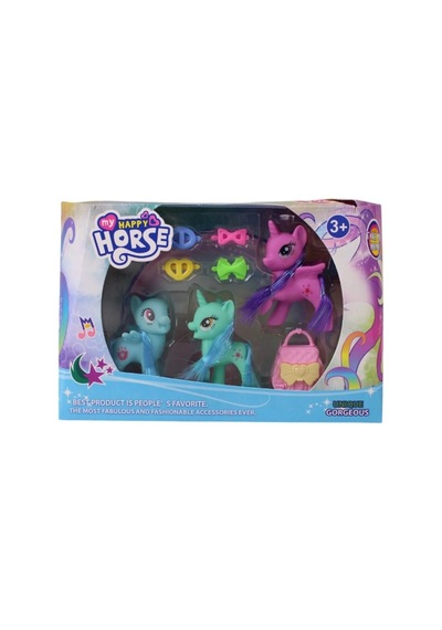 Pony 3'lü Kutulu Aksesuarlı Kzl-c803-1