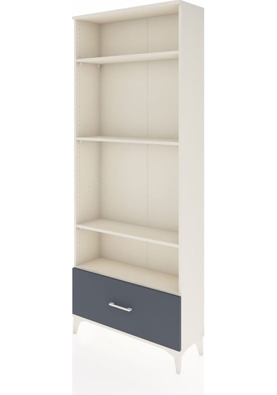 Arges Dolap 4 Raflı Tek Çekmeceli 88x30x221 Aytaşı-antrasit Aytaşı