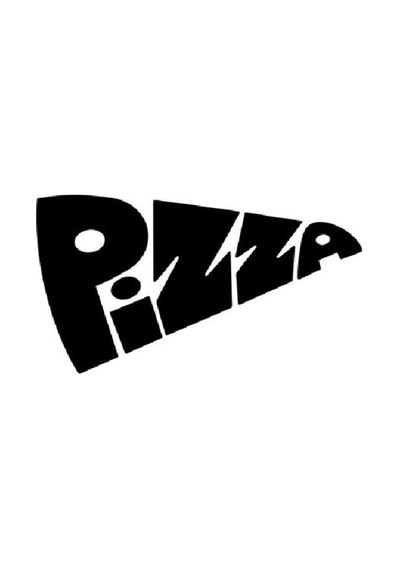 Pizza Dilimi Sticker Yemek Coffee Sticker Kahve Kafe Çay Fincan Sticker Işyeri Siyah