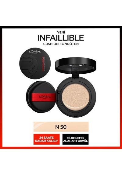 L'oréal Paris Infaillible Freshwear Cushion Fondöten - N 50 Çok Renkli
