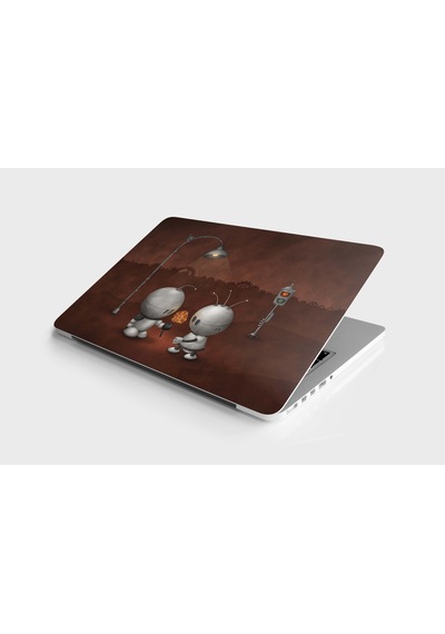 Laptop Sticker Kaplama Etiketi Robotic Love