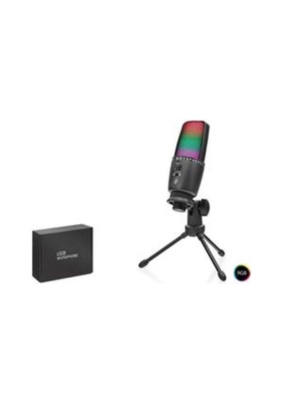 Hadron Me31 Gaming Rgb Tripod Mikrofon Dokunmatik Mute Gain Kontrollü Type-c Siyah