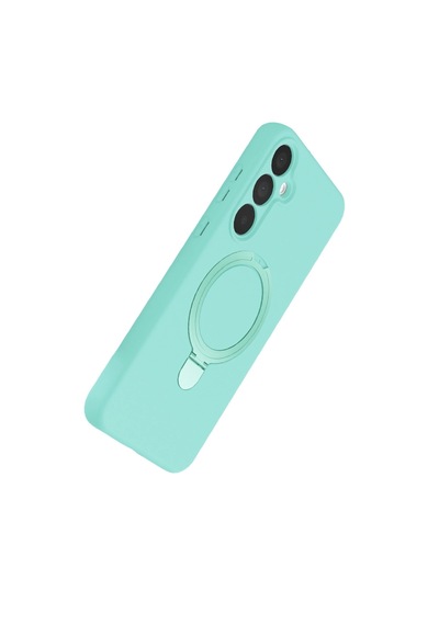 Samsung Uyumlu    Galaxy A25 5g Regal Magsafe Standlı Kapak - Su Yeşili